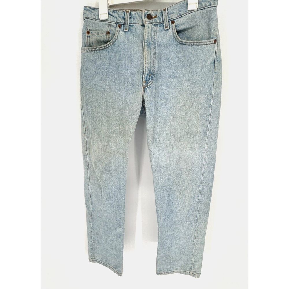 Vintage 1990s Levis 505 323x30 Measured 32in Acid Washed Light USA *Flaws*